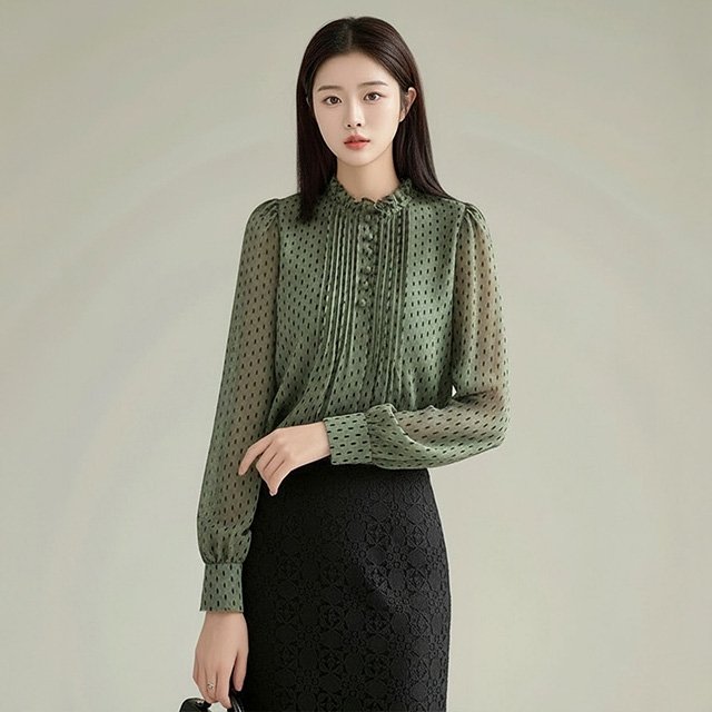 [플로레센스]디어포레콩단추블라우스2종