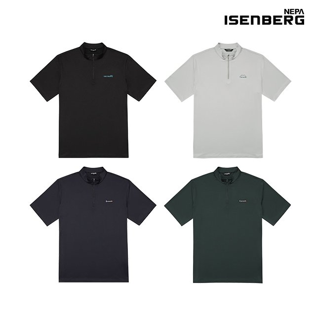 [NEPA] 네파 ISENBERG 초특가! 기능성 반팔 집업티셔츠 4종, 남성