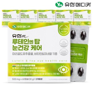 [유한메디카] 루테인 엔 탑 눈건강 케어 60캡슐x6개(12개월분)