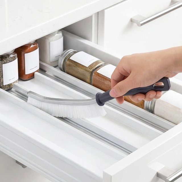 [2+2] 틈새싹 초슬림 줄눈 청소솔 욕실 주방용 구석 청소 브러쉬 (총 4P)