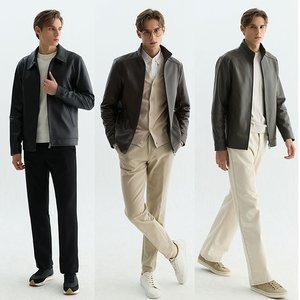 헤스티지 26SS 남성 비즈 양가죽 자켓