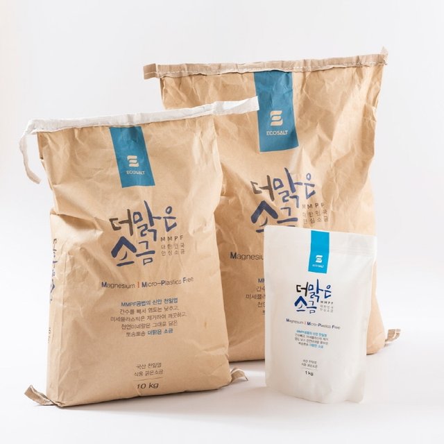 더맑은소금 간수뺀 신안 천일염 굵은 소금 1kg