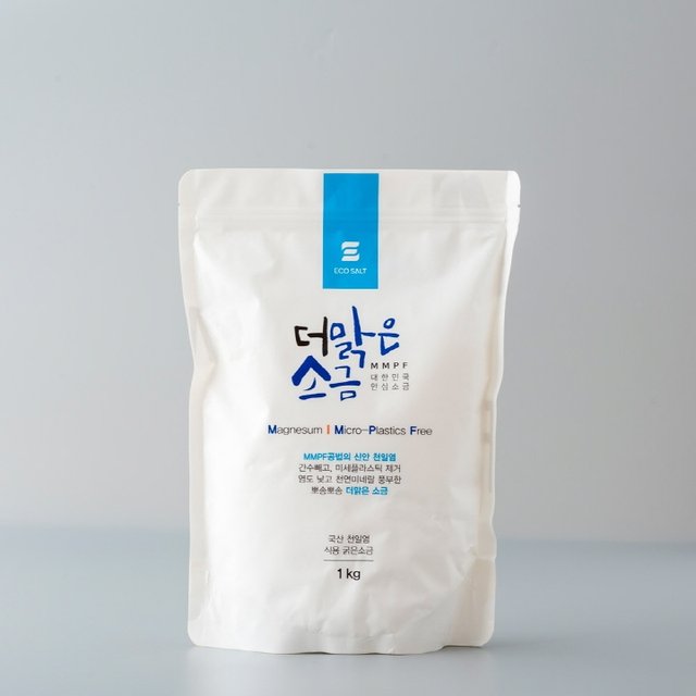 더맑은소금 간수뺀 신안 천일염 굵은 소금 1kg