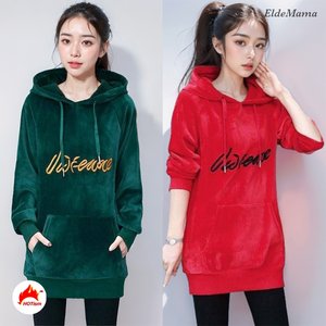 [엘드마마] 아토믹 자수 루즈핏 기모티 2종