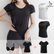 [어나더디] 투인원 브라 티셔츠 모달 캡내장 반팔티셔츠 1+1세트