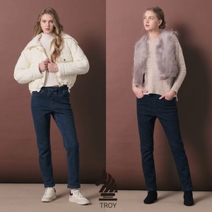 25FW 트로이 여성 기모본딩 데님팬츠 2종