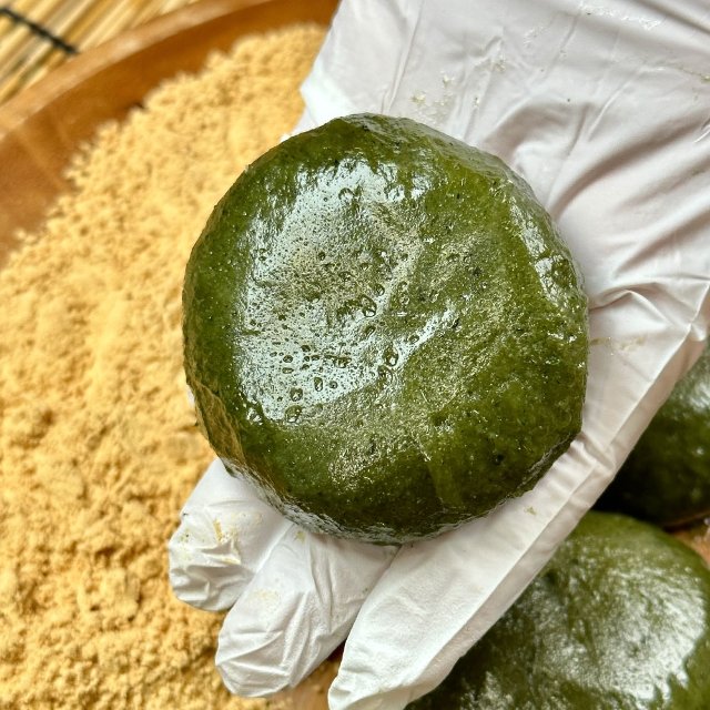 명가삼대떡집 30년 전통 쑥떡 쑥인절미 100g x (10개입)+ 콩고물 증정 