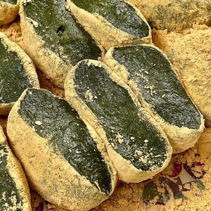 명가삼대떡집 30년 전통 쑥떡 쑥인절미 100g x (10개입)+ 콩고물 증정 