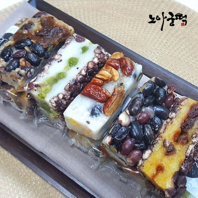 노아궁떡 영양떡 25개 2kg내외 개별포장(모듬영양5,완두배기5,콩찰떡5,쇠머리찰떡5,통팥찰떡5)