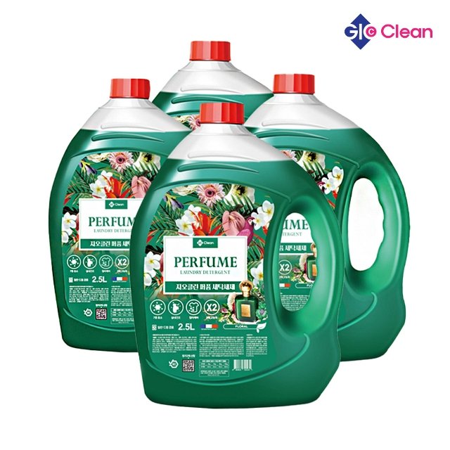 [지오클린] 퍼퓸 세탁세제 2.5L x 4개