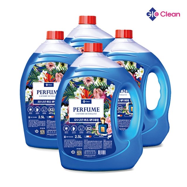 [지오클린] 퍼퓸 세탁세제 2.5L x 4개