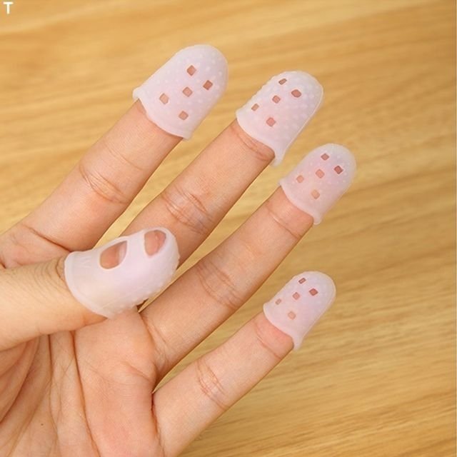 고품질 다목적 실리콘 손가락골무 5개 테가덤 손목스트랩 WSF스트랩 헬스그립 의족 손가락부목 (WFHW8E3)