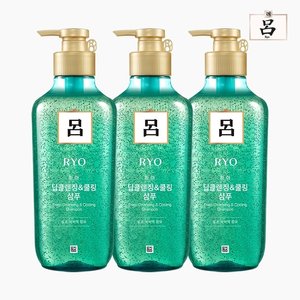 [려] 청아 딥클렌징 쿨링 샴푸 550ml 3개
