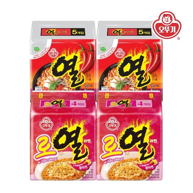 [오뚜기] 로열라면 8봉+열라면 10봉