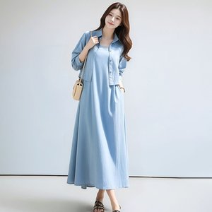 [헬리꽁땡]쿨링원피스+셔츠가디건(2종)(색상선택)