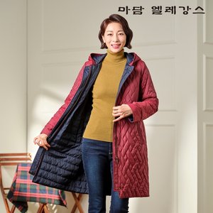 (가격인하) 마담엘레강스 샹제리 리버시블 패딩 코트 1종