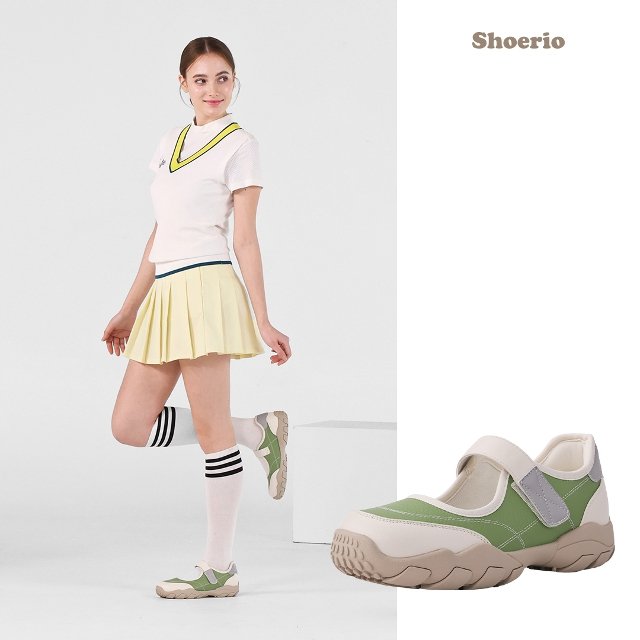 슈리오 이지 스트랩 메리제인 스니커즈