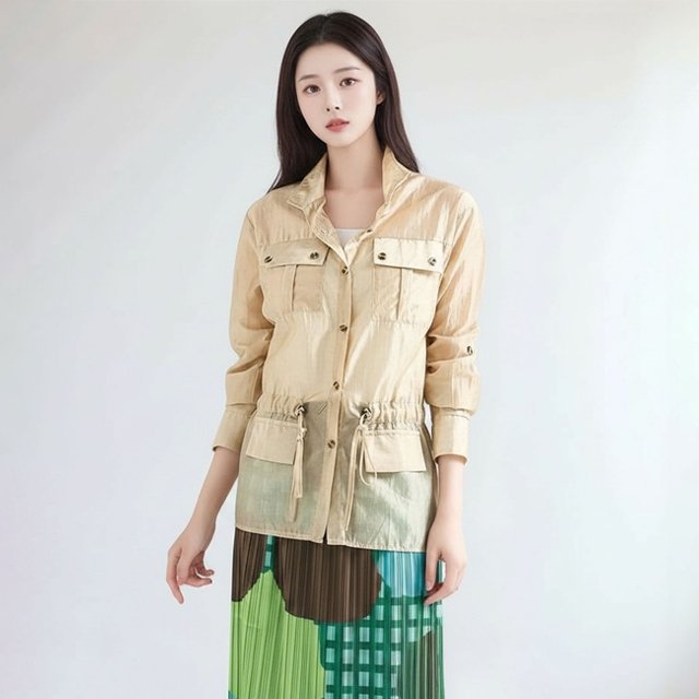 [헬리꽁땡]허리스트링사파리점퍼(색상선택)