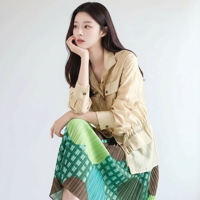 [헬리꽁땡]허리스트링사파리점퍼(색상선택)