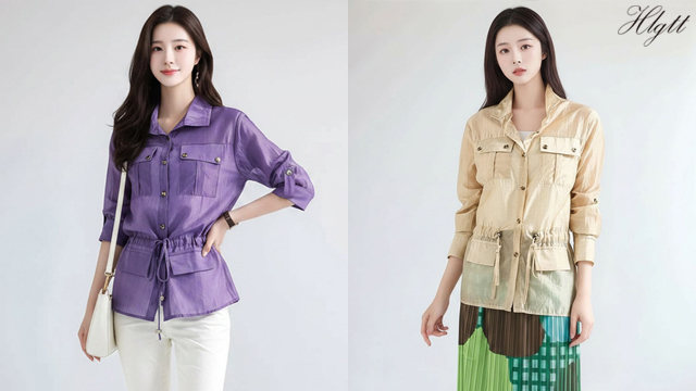 [헬리꽁땡]허리스트링사파리점퍼(색상선택)