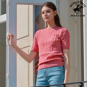 [한정수량] 비버리힐즈폴로클럽 남녀 반팔 케이블니트 3종