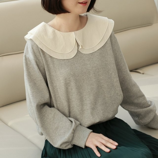 [웬디즈갤러리]러빙 카라 맨투맨 ETS105