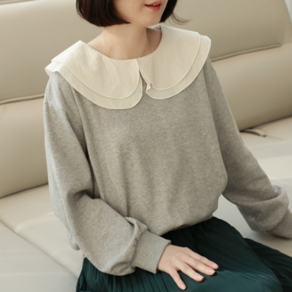 [웬디즈갤러리]러빙 카라 맨투맨 ETS105