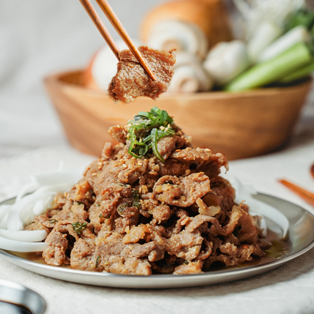 제주 제철진미 흑돼지 주물럭 순한맛 500g