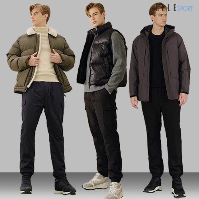 25FW ELLE SPORT 남성 보아퍼 패딩 팬츠 3종