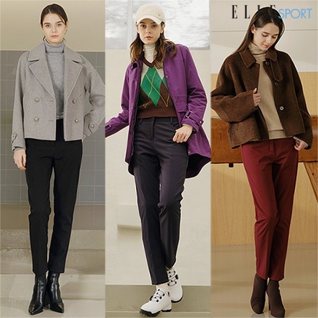 25FW ELLE SPORT 여성 보아퍼 본딩 방풍팬츠 3종