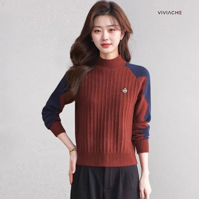 비비아체 토리스 하프넥 니트 2종