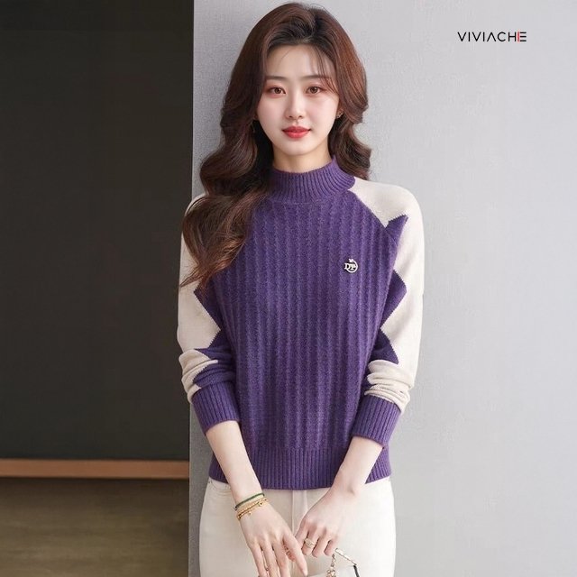 비비아체 토리스 하프넥 니트 2종