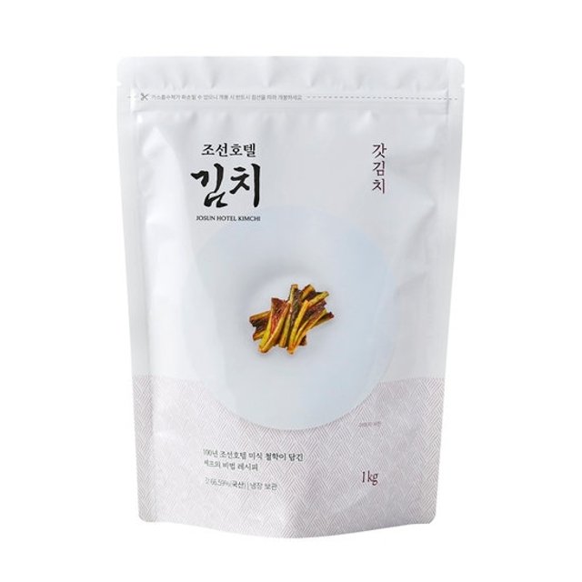 [조선호텔김치] 조선호텔 갓김치 1kg+파김치 500g