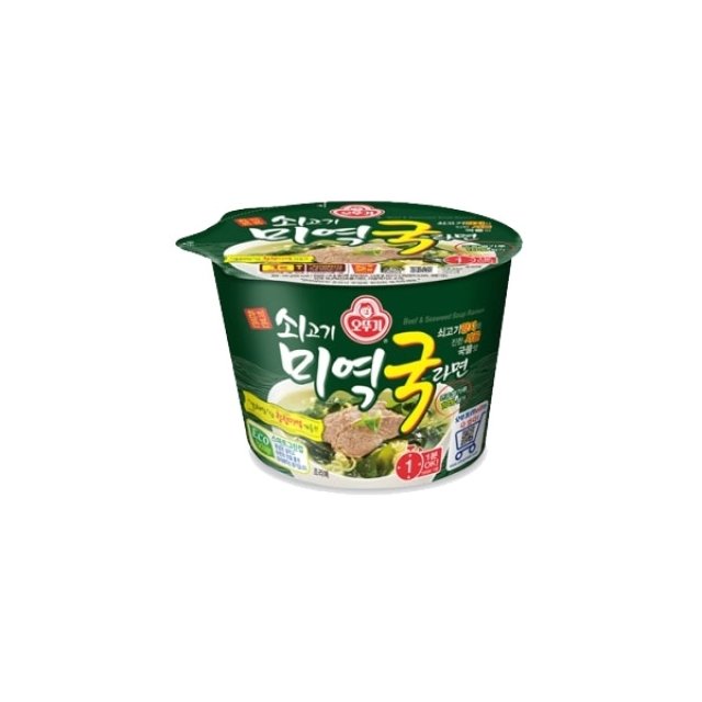 오뚜기 쇠고기미역국라면 용기 12개입/컵라면 오뚜기 쇠고기미역국라면 용기 12개입/컵라면
