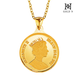 [골드앤] 순금 24K 퀸오브 엘리자베스 코인 목걸이 중_11.25g