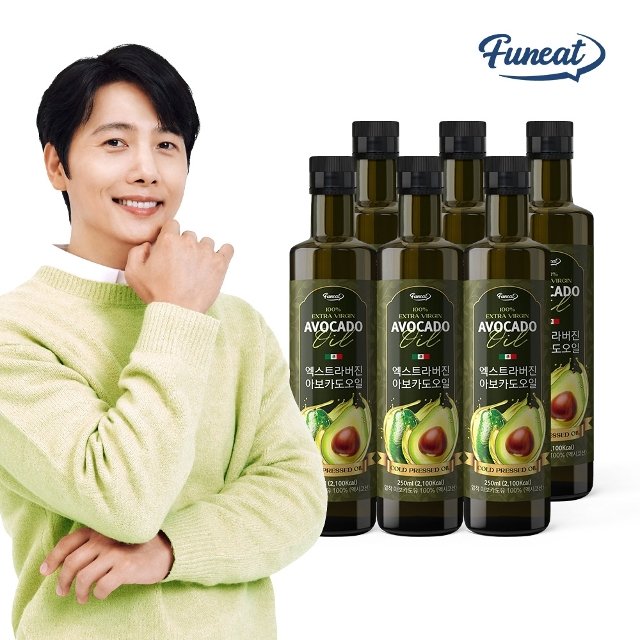 퍼니트 저온압착 엑스트라버진 HASS 품종 아보카도오일 250ml x 6병