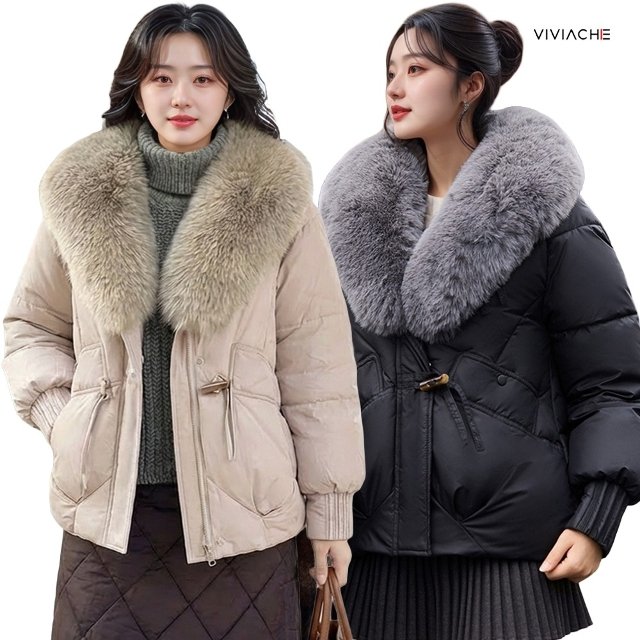 비비아체 퍼카라 탈부착 패딩(색상선택)