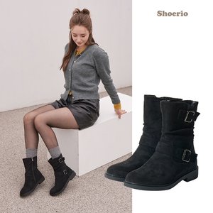 슈리오 더블벨트 컴포트 부츠