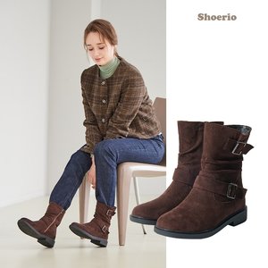 슈리오 더블벨트 컴포트 부츠