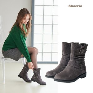 슈리오 더블벨트 컴포트 부츠