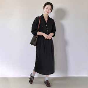 [플로레센스]엘르벨티드롱원피스+벨트(2종)(색상선택)