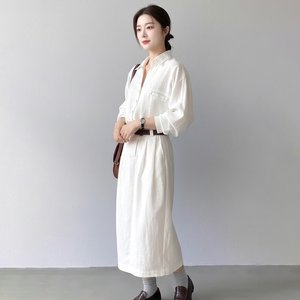 [플로레센스]엘르벨티드롱원피스+벨트(2종)(색상선택)