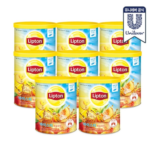 립톤 아이스티 복숭아맛 1.5kg 8개