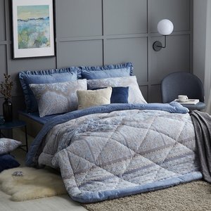 [Q]벨라하우스 극세사 침구 3종세트(이불 + 토퍼 + 베개커버 2장)