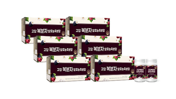 고창 복분자 발효농축분말 6박스
