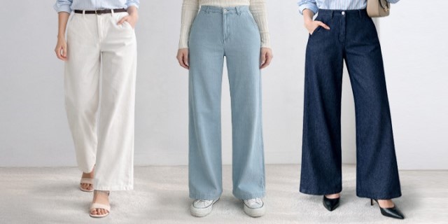 [블랙미즈] 신상할인 데님팬츠/블라우스/원피스