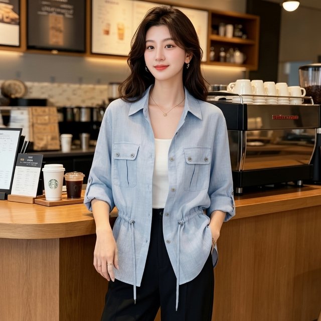 쉐바 에몬 롤업 재킷형 셔츠