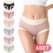 [어나더디] 6개세트 마카롱 팬티 스판 소재 고탄력 여성 속옷 6컬러