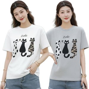 쉐바 비비캣츠 순면 티셔츠 2종