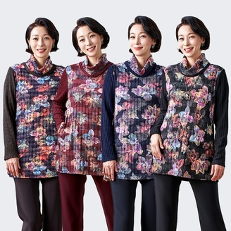 [마담엘레강스] 윈터 플로라 기모 블라우스 K224BL03